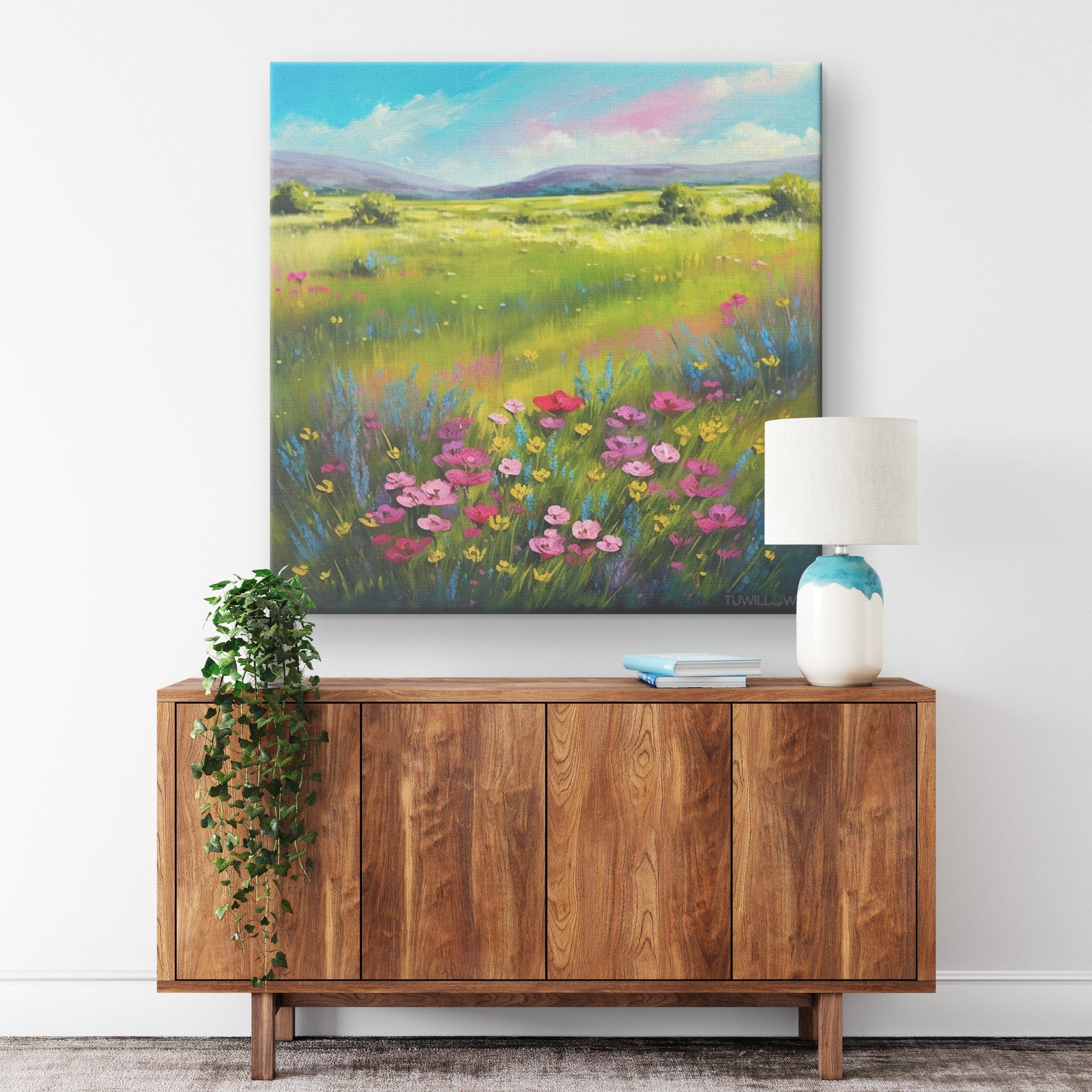 Wildflower Meadow - Canvas Print Wall Art - TuWillows