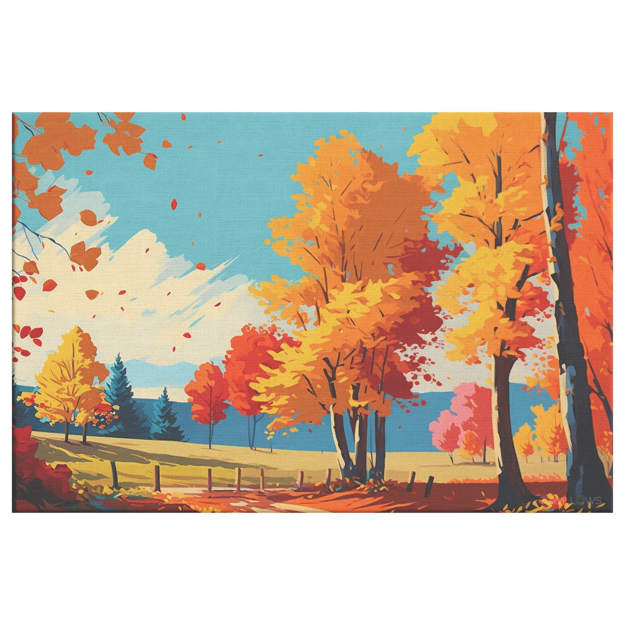 Autumn Hues - Canvas Print 8x12 / .75 Wall Art - TuWillows