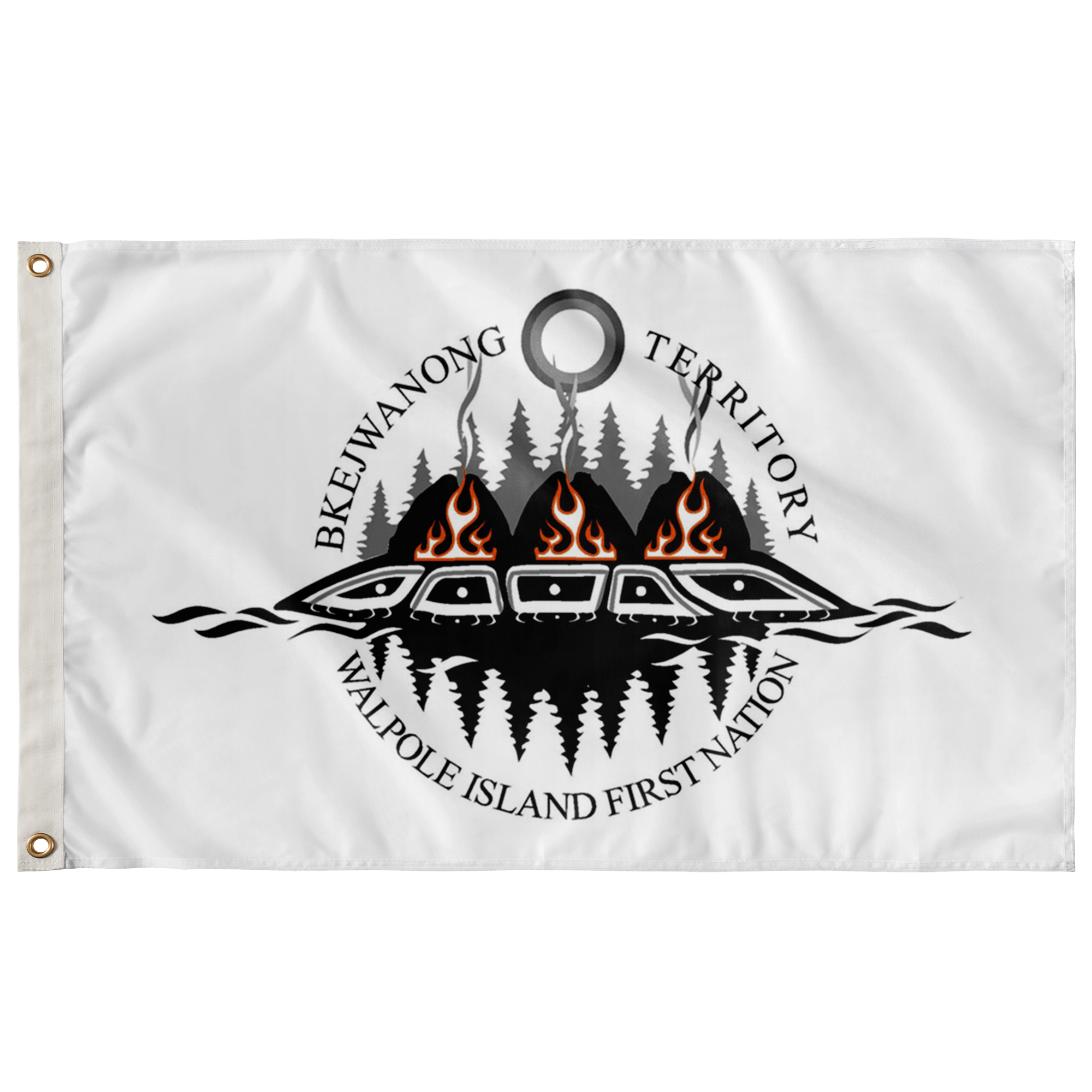Bkejwanong Flag Wall Flag - 36"x60" Flags - TuWillows