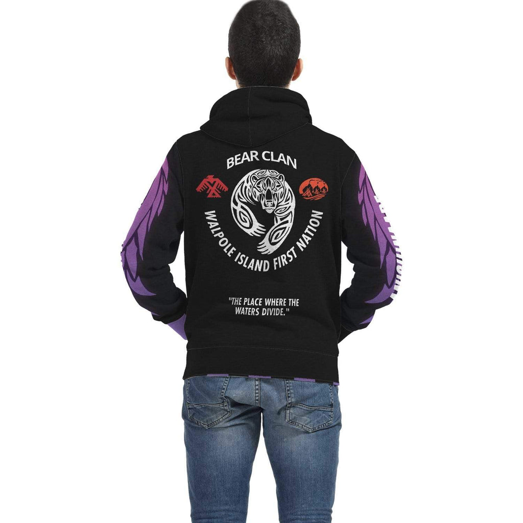 Bkejwanong Nation - Bear Clan 2 Black Hoodie