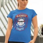 Blackbelt is Where the Real Training Starts - Budo Tshirt