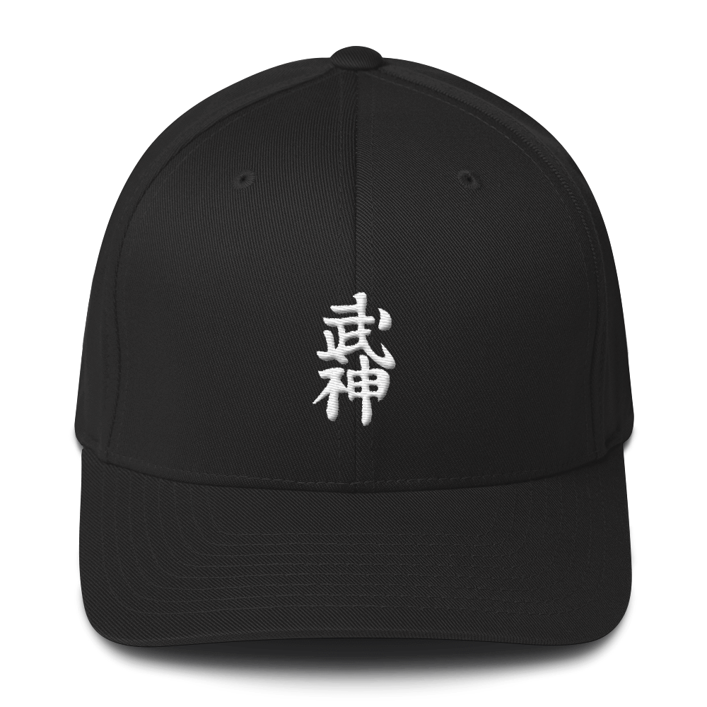 Bujinkan Kanji - Black - Structured Twill Cap S/M Bujinkan Hat - TuWillows