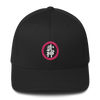Bujinkan Kanji in a Pink Circle - Structured Twill Cap S/M Bujinkan Hat - TuWillows