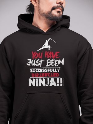 Distracted - Ninja Hoodie Navy / S Ninja Hoodie - TuWillows