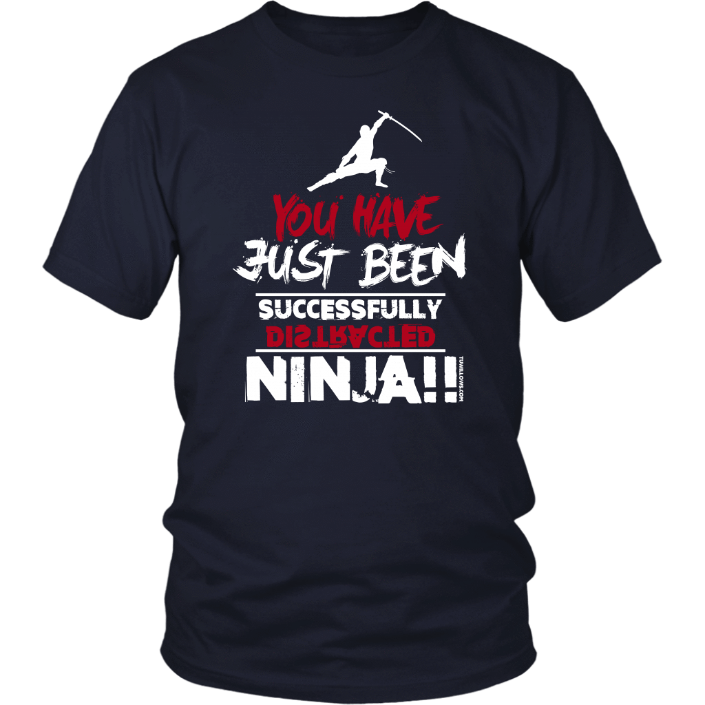 Distracted - Ninja Tshirt & Hoodie District Unisex Shirt / Navy / S T-shirt - TuWillows