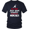 Distracted - Ninja Tshirt & Hoodie District Unisex Shirt / Navy / S T-shirt - TuWillows