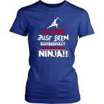 Distracted - Ninja Tshirt & Hoodie District Womens Shirt / Royal Blue / XS T-shirt - TuWillows