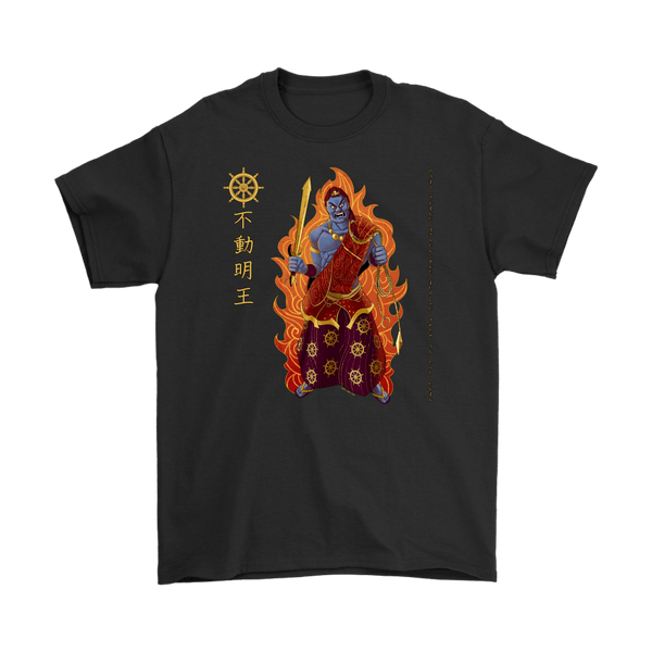 【美品】HYEON shoul tee fudo-myo-o-t-shirt-gildan-mens