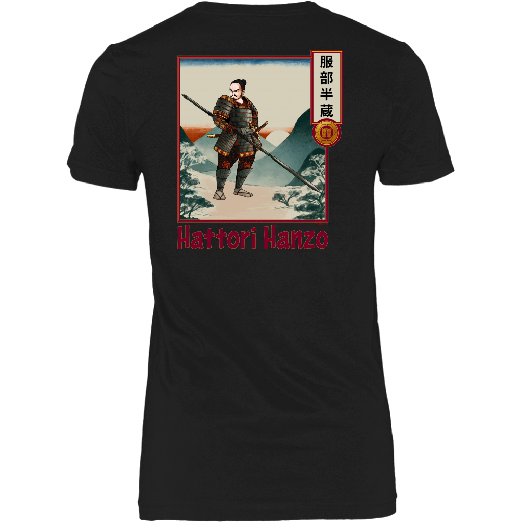 Hattori Hanzo - Famous Ninja Tshirt & Hoodie District Womens Shirt / Black / XS T-shirt - TuWillows
