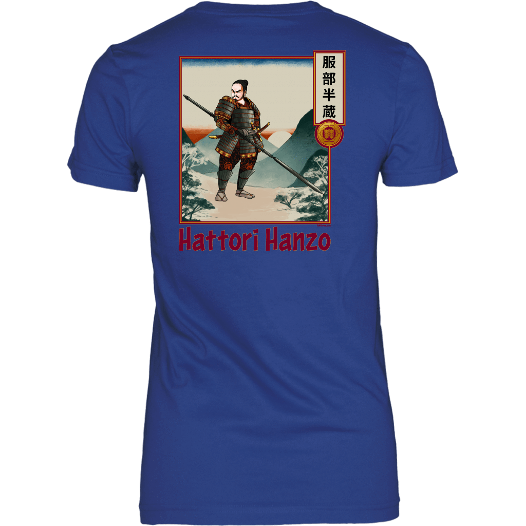 Hattori Hanzo - Famous Ninja Tshirt & Hoodie District Womens Shirt / Royal Blue / XS T-shirt - TuWillows