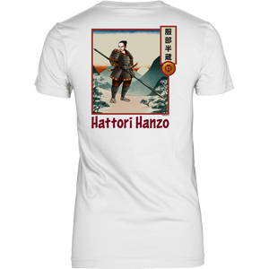 Hattori Hanzo - Famous Ninja Tshirt & Hoodie District Womens Shirt / White / XS T-shirt - TuWillows
