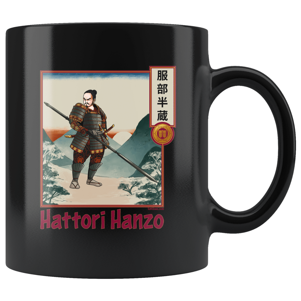 Hattori Hanzo II Black Mug 11oz Hattori Hanzo II Drinkware - TuWillows