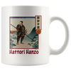 Hattori Hanzo II White Mug 11oz Hattori Hanzo II Drinkware - TuWillows