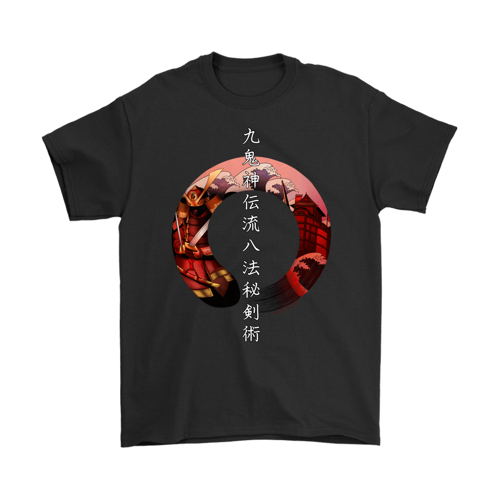 Kuki Shinden Happō Bikenjutsu Tshirt Gildan Mens T-Shirt / Black / S Bujinkan T-shirt - TuWillows