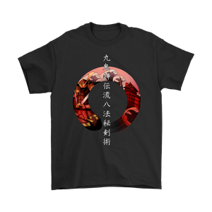 Kuki Shinden Happō Bikenjutsu Tshirt Gildan Mens T-Shirt / Black / S Bujinkan T-shirt - TuWillows