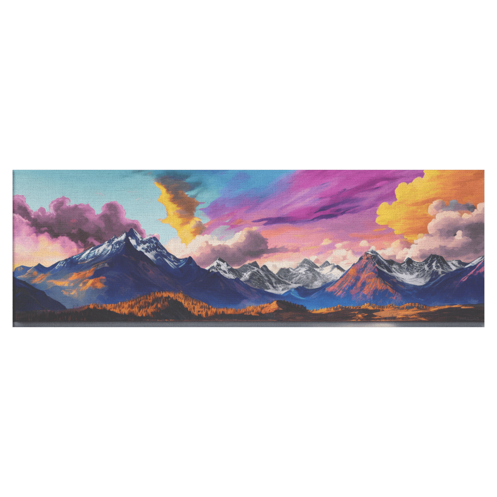 Mountain Vista - Canvas Print 12x36 / .75 Wall Art - TuWillows