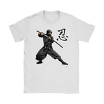 Ninja Tshirt Gildan Womens T-Shirt / White / S T-shirt - TuWillows