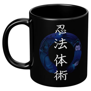 Ninpo Taijutsu Black Mug 11oz II Ceramic Mugs - TuWillows