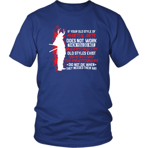 Old Style Martial Arts District Unisex Shirt / Royal Blue / S T-shirt - TuWillows