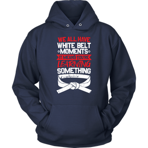 Whitebelt moments - Budo Hoodie Unisex Hoodie / Navy / S T-shirt - TuWillows
